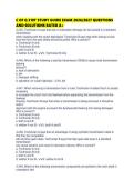 C OF Q 310T STUDY GUIDE EXAM 2026&sol;2027 QUESTIONS AND SOLUTIONS RATED A&plus;