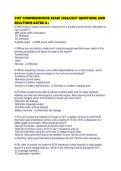 310T COMPREHENSIVE EXAM 2026&sol;2027 QUESTIONS AND SOLUTIONS RATED A&plus;