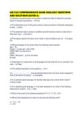 CSE 1321 COMPREHENSIVE EXAM 2026&sol;2027 QUESTIONS AND SOLUTIONS RATED A&plus;