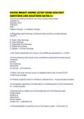 DAVIES BREAST ARDMS LATEST EXAM 2026&sol;2027 QUESTIONS AND SOLUTIONS RATED A&plus;