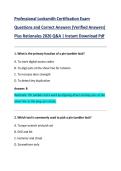 Professional Locksmith Certification Exam  Questions and Correct Answers &lpar;Verified Answers&rpar;  Plus Rationales 2026 Q&A &vert; Instant Download Pdf