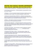 CERTIFIED TEXAS CONTRACT MANAGER COMPREHENSIVE EXAM 2026&sol;2027 QUESTIONS AND SOLUTIONS RATED A&plus;