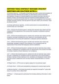 CERTIFIED TEXAS CONTRACT MANAGER 2026&sol;2027 QUESTIONS AND SOLUTIONS RATED A&plus;