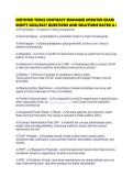 CERTIFIED TEXAS CONTRACT MANAGER UPDATED EXAM SCRIPT 2026&sol;2027 QUESTIONS AND SOLUTIONS RATED A&plus;