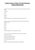 PrepIQ Louisiana LA Music Therapist Working in Schools Ultimate Exam 