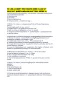 PSI LIFE ACCIDENT AND HEALTH CORE EXAMS SET 2026&sol;2027 QUESTIONS AND SOLUTIONS RATED A&plus;