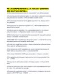 PSI LIFE COMPREHENSIVE EXAM 2026&sol;2027 QUESTIONS AND SOLUTIONS RATED A&plus;