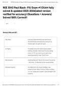 REE 3043 Paul Black- FIU Exam &num;1 EXAM fully solved & updated 2025-2026&lpar;latest version verified for accuracy&rpar; &lpar;Questions &plus; Answers&rpar; Solved 100&percnt; Correct&excl;&excl;