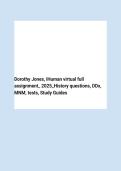 Dorothy Jones&comma; iHuman virtual full assignment&lowbar; 2025&lowbar;History questions&comma; DDx&comma; MNM&comma; tests&comma; Study Guides