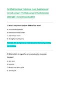 Certified Furniture Technician Exam Questions and  Correct Answers &lpar;Verified Answers&rpar; Plus Rationales  2026 Q&A &vert; Instant Download P