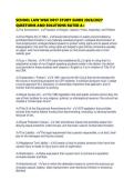 SCHOOL LAW WGU D017 STUDY GUIDE 2026&period;pdf