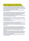 SCHOOL LAW WGU D017 LATEST EXAM ACTUAL 2026&sol;2027 QUESTIONS AND SOLUTIONS RATED A&plus;