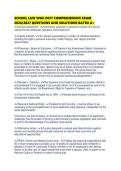 SCHOOL LAW WGU D017 COMPREHENSIVE EXAM 2026&sol;2027 QUESTIONS AND SOLUTIONS RATED A&plus;