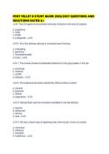 POST PELLET B STUDY GUIDE 2026&sol;2027 QUESTIONS AND SOLUTIONS RATED A&plus;