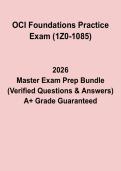 OCI Foundations Practice Exam 1Z0-1085 PDF &vert; Oracle Cloud Certification Prep