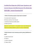 Certified Pool Operator &lpar;CPO&rpar; Exam Questions and  Correct Answers &lpar;Verified Answers&rpar; Plus Rationales  2026 Q&A &vert; Instant Download Pdf