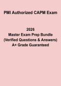 PMI&reg; Authorized CAPM&reg; 2026 Exam Prep PDF &vert; Project Management Certification Study Guide