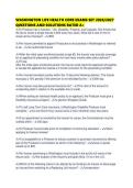 WASHINGTON LIFE HEALTH CORE EXAMS SET 2026&sol;2027 QUESTIONS AND SOLUTIONS RATED A&plus;