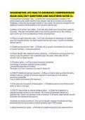 WASHINGTON LIFE HEALTH INSURANCE COMPREHENSIVE EXAM 2026&period;pdf