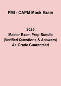 PMI CAPM Mock Exam PDF &vert; Project Management Practice Test & Study Guide