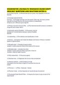 WASHINGTON LIFE&sol;HEALTH INSURANCE EXAMS SCRIPT 2026&sol;2027 QUESTIONS &plus;