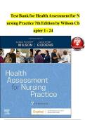Test Bank for Health Assessment for Nursing Practice 7th Edition by Wilson &vert; 500&plus; NCLEX-Style Questions with Rationales