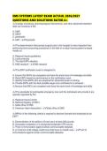 EMS SYSTEMS EVALUATION EXAM 2026&sol;2027 QUESTIONS AND SOLUTIONS RATED A&plus;