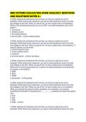 EMS SYSTEMS LATEST EXAM ACTAUL 2026&sol;2027 QUESTIONS AND SOLUTIONS RATED A&plus;