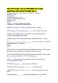 FIRE OFFICER 2D EVALUATION EXAM 2026&sol;2027 QUESTIONS AND SOLUTIONS RATED A&plus;