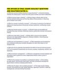FIRE OFFICER 2D FINAL EXAMS 2026&sol;2027 QUESTIONS AND SOLUTIONS RATED A&plus;