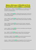 History 1301 Exam 1 UPDATED ACTUAL  QUESTIONS AND CORRECT ANSWERS