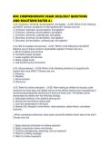 BOC COMPREHENSIVE EXAM 2026&sol;2027 QUESTIONS AND SOLUTIONS RATED A&plus;