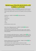 NR360 Exam UPDATED QUESTIONS AND  CORRECT ANSWERS