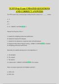 TCFP Prep Exam UPDATED QUESTIONS  AND CORRECT ANSWERS