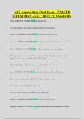 ART Appreciation Final Exam UPDATED  QUESTIONS AND CORRECT ANSWERS