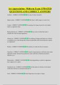 Art Appreciation- Midterm Exam UPDATED  QUESTIONS AND CORRECT ANSWERS