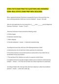 IOWA STATE EXAM PRACTICE QUESTIONS AND ANSWERS&sol; IOWA REAL ESTATE EXAM PREP NEW 2025&sol;2026