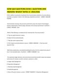 ISOM QUIZ QUESTIONS EXAM 1 QUESTIONS AND ANSWERS NEWEST RATED A&plus; 2025&sol;2026