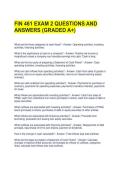 FIN 461 EXAM 2 QUESTIONS AND ANSWERS &lpar;GRADED A&plus;&rpar;