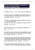FPGEE MANAGEMENT Questions & Answers Updated 2026
