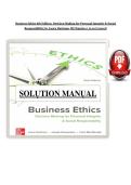 Business Ethics&colon; Decision Making for Personal Integrity and Social Responsibility &ndash; 6th Edition by Laura Hartman &ndash; Complete Solutions Manual &lpar;Chapters 1&ndash;10&rpar;