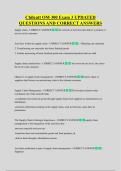 Chilcutt OM 300 Exam 3 UPDATED  QUESTIONS AND CORRECT ANSWERS