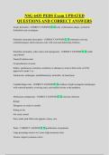 NSG 6435 PEDS Exam UPDATED  QUESTIONS AND CORRECT ANSWERS