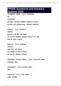 FPGEE Questions and Answers Updated 2026