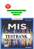 Test Bank for Management Information Systems 10th Edition by Bidgoli &ndash; Instant Digital Download
