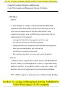 Test Bank for Leading & Managing in Nursing 7th Edition Yoder-Wise all chapters 1-30