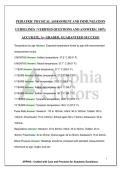 PEDIATRIC PHYSICAL ASSESSMENT AND IMMUNIZATION GUIDELINES &vert; VERIFIED QUESTIONS AND ANSWERS &vert; 100&percnt; ACCURATE&comma; A&plus; GRADED&comma; GUARANTEED SUCCESS&excl;