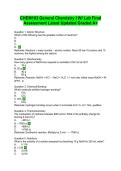 CHEM103 General Chemistry I W&sol; Lab Final Assessment Latest Updated Graded A&plus;&vert;Accurate&vert;Verified