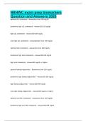NBHWC exam prep biomarkers Question and Answers 2026