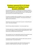 Prophecy general ICU A V3 Exam Questions and Verified Correct Answers 2026&sol;2027